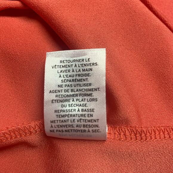 Leith coral three-quarter sleeve shift dress size XS - Picture 7 of 9